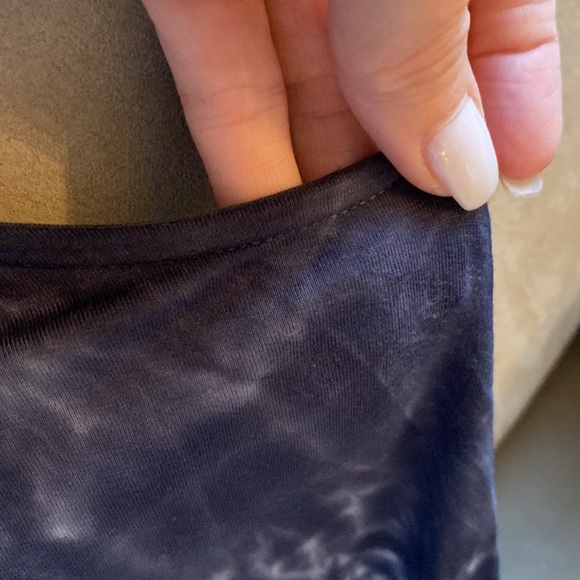 Tie Dye Tunic Length Tank Top - Indigo Coloured… (Navy Blue but leans purplish) - Picture 6 of 6